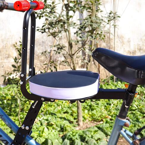 مقعد دراجة للأطفال مثبت على الأمام من Together-life، حامل دراجات للأطفال خفيف الوزن وقابل للطي مع درابزين ودواسة للدراجات الجبلية والدراجات الهجينة ودراجات اللياقة البدنية in Kuwait