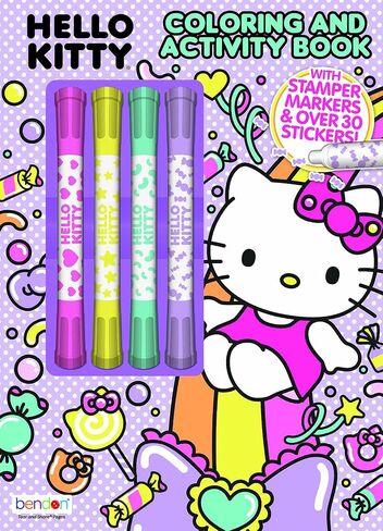 Bendon Hello Kitty 48-Page Coloring Book with 4 Stamp Markers 51262 in Saudi Arabia