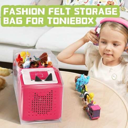Carrying Case for Tonies Starter Set & Storage Bag for Tonies Figurine, Outdoor Hand Bag for Tonies Audio Player and Dolls Musical Toy Folding Bag for Kids Toniebox Accessories (Basketball Pattern) in Saudi Arabia