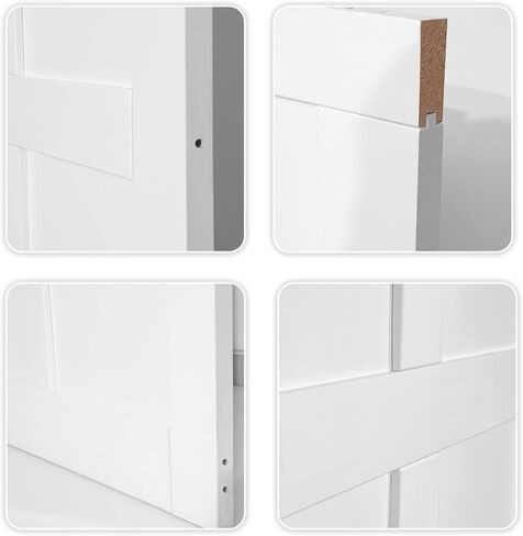 CUAUC 32 "x 80" لوح باب معبأ بخمسة ألواح، باب لوحة DIY، باب الحظيرة الداخلي الحديث، مقاوم للرطوبة، مضاد للتشوه، مثقوب مسبقًا وجاهز للتجميع، مناسب للتعليق المسبق وباب الحظيرة in Kuwait
