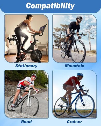 وسادة مقعد الدراجة زاكرو - غطاء مقعد الدراجة مبطن بالجل للرجال والنساء، وسادة فائقة النعومة للتمرين على الدراجة تناسب بيلوتون، تمرين الدوران الثابت، دراجة ركوب الدراجات مع شريط فيلكرو آمن قابل للتعديل. (11 بوصة × 7 بوصة) in Kuwait