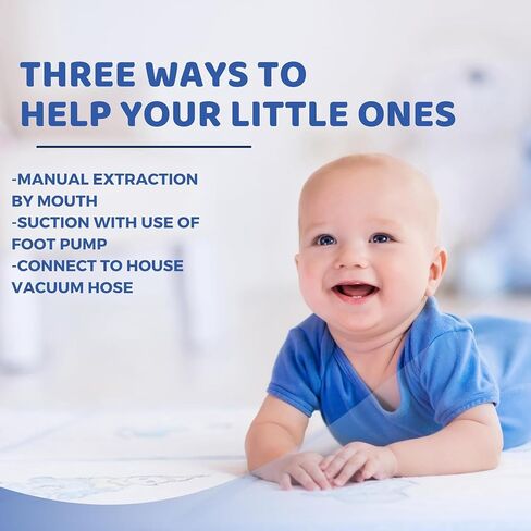 All in One Nose Aspirator - Foot Pump Powered - Vacuum Powered - The First and Only Nasal Aspirator That Can Be Operated by Foot Pump, Vacuum, and Orally in Saudi Arabia