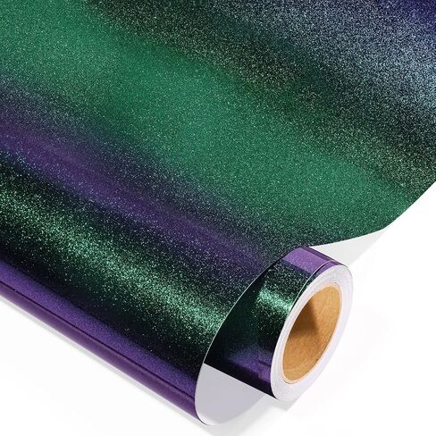 GIRAFVINYL لامع دائم الفينيل Geen لامع بريق الفينيل لفة 12 "× 6ft لاصق الفينيل لديي المنزل والسيارة والكأس ديكور in Saudi Arabia