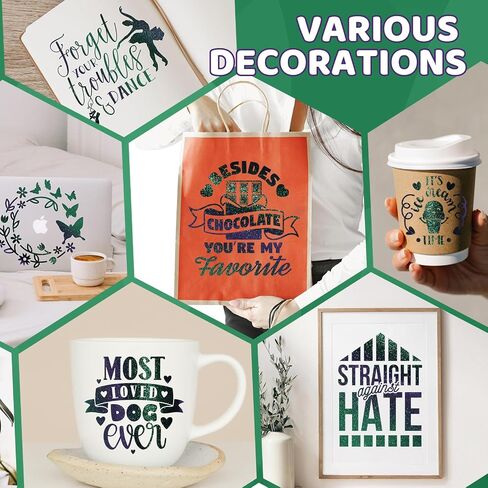 GIRAFVINYL لامع دائم الفينيل Geen لامع بريق الفينيل لفة 12 "× 6ft لاصق الفينيل لديي المنزل والسيارة والكأس ديكور in Saudi Arabia
