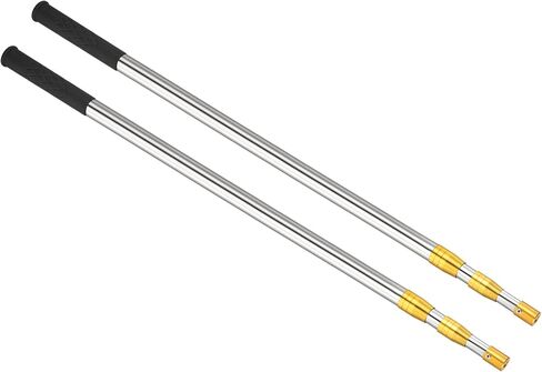 PATIKIL Telescopic Fishing Net Handle Pack Stainless Steel 3 Section Portable Handle Fishing Pole Tackle Tool for Landing Net in Saudi Arabia