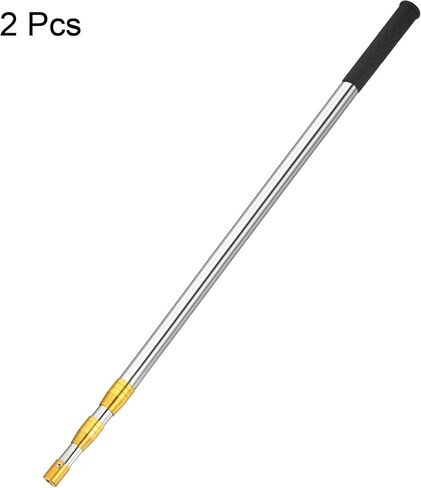 PATIKIL Telescopic Fishing Net Handle Pack Stainless Steel 3 Section Portable Handle Fishing Pole Tackle Tool for Landing Net in Saudi Arabia