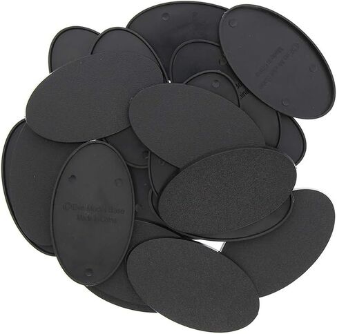 Evemodel MB875 40pcs Base 75X42mm or 2.95x1.65inch Plastic Model Bases for Gaming Miniatures or Wargames Table Games in Saudi Arabia
