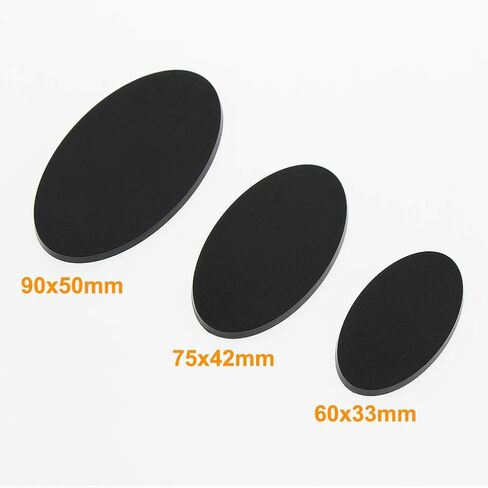 Evemodel MB875 40pcs Base 75X42mm or 2.95x1.65inch Plastic Model Bases for Gaming Miniatures or Wargames Table Games in Saudi Arabia