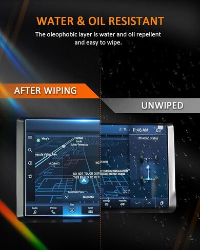 CDEFG for 2024 Ford Bronco Screen Protector Accessories 2022 2023 2024 Bronco Big Bend Black Diamond Outer Banks Heritage Badlands Wildtrak Everglades Limited Raptor 12" (Matte) Anti-Glare Tempered in Saudi Arabia