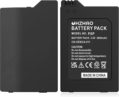 بطارية OHZHAO قابلة لإعادة الشحن PSP 3000، 2024 ترقية جديدة 3800 مللي أمبير في الساعة بطارية PSP عالية السعة، مناسبة لوحدة التحكم PSP 3000 / PSP Slim 2000 PSP-S110، PSP-2001، PSP-3000، PSP-3001 PSP Slim Console إلخ in Saudi Arabia