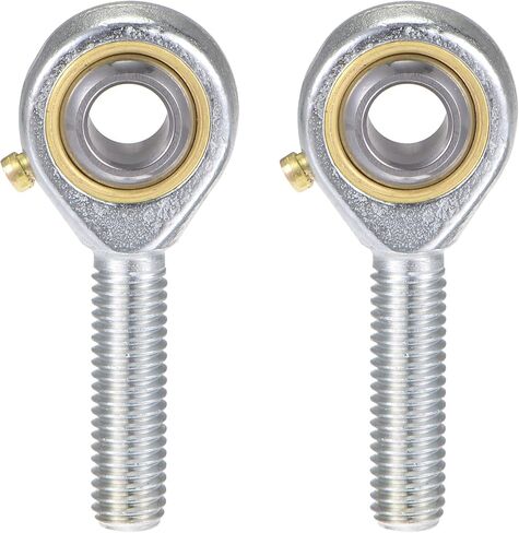uxcell 2pcs POS8 Spherical Rod End Bearing 8mm Bore Self-Lubricated Joint Bearing M8x1.25 Right Hand Male Thread Connector in Saudi Arabia