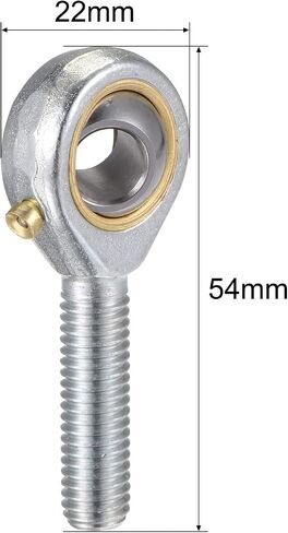 uxcell 2pcs POS8 Spherical Rod End Bearing 8mm Bore Self-Lubricated Joint Bearing M8x1.25 Right Hand Male Thread Connector in Saudi Arabia