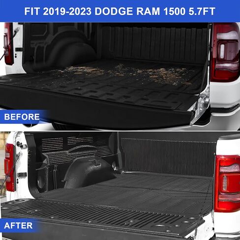 Lanbos حصيرة سرير شاحنة مطاطية شديدة التحمل متوافقة مع 2020-2024 Jeep Gladiator JT، 5 أقدام حماية من جميع الأحوال الجوية ومضادة للانزلاق TPE بطانة سرير لسيارة Jeep Gladiator 4 أبواب، ملحقات Jeep Gladiator in Kuwait