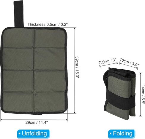 PATIKIL Outdoor Sitting Mat Waterproof Oxford Cloth Seat Cushion Folding Foam Mini Camping Seat for Picnic, Camping, Hiking in Saudi Arabia