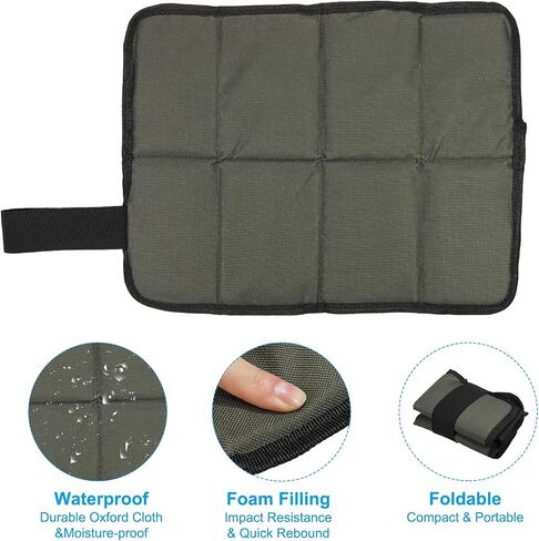 PATIKIL Outdoor Sitting Mat Waterproof Oxford Cloth Seat Cushion Folding Foam Mini Camping Seat for Picnic, Camping, Hiking in Saudi Arabia