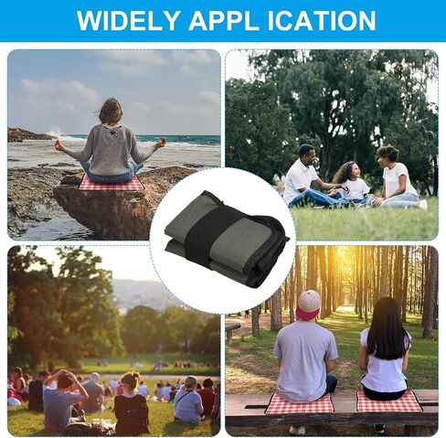 PATIKIL Outdoor Sitting Mat Waterproof Oxford Cloth Seat Cushion Folding Foam Mini Camping Seat for Picnic, Camping, Hiking in Saudi Arabia