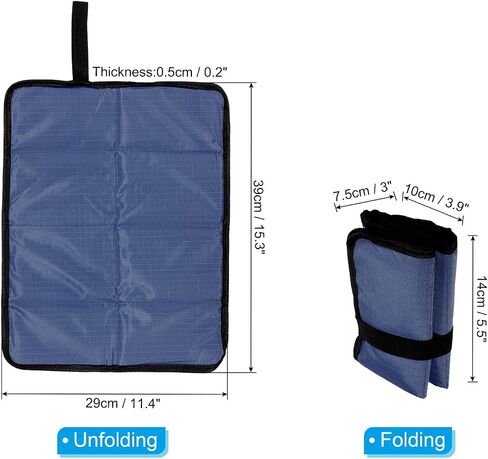PATIKIL Outdoor Sitting Mat Waterproof Oxford Cloth Seat Cushion Folding Foam Mini Camping Seat for Picnic, Camping, Hiking in Saudi Arabia