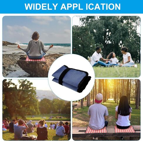 PATIKIL Outdoor Sitting Mat Waterproof Oxford Cloth Seat Cushion Folding Foam Mini Camping Seat for Picnic, Camping, Hiking in Saudi Arabia