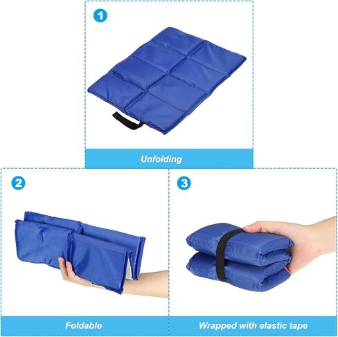 PATIKIL Outdoor Sitting Mat Waterproof Oxford Cloth Seat Cushion Folding Foam Mini Camping Seat for Picnic, Camping, Hiking in Saudi Arabia