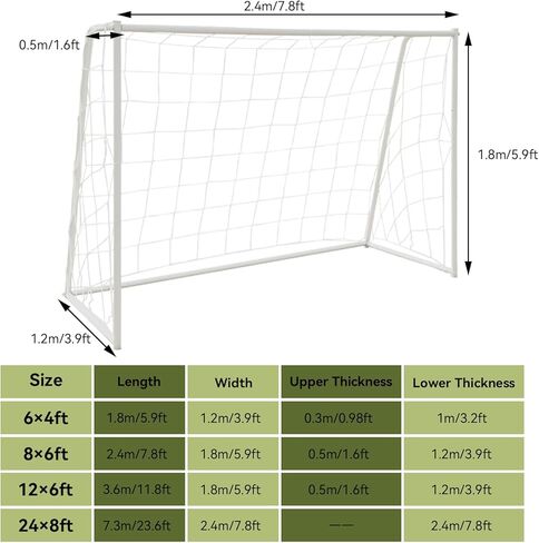 Soccer Goal Net, Sports Soccer Replacement Goal Nets Football Net Soccer Netting for Backyard Games and Training for Adults and Youth Soccer Practice in Kuwait