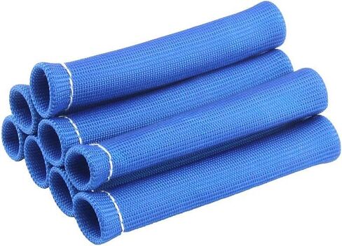 Spark Plug Protect Boot 1800 Degree Heat Shield Thermal Protection Insulator Sleeve Spark Plug Wire Boots 6 inch for Car Truck (Pack of 8) (Blue) in Saudi Arabia