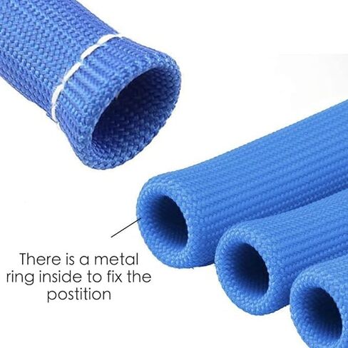 Spark Plug Protect Boot 1800 Degree Heat Shield Thermal Protection Insulator Sleeve Spark Plug Wire Boots 6 inch for Car Truck (Pack of 8) (Blue) in Saudi Arabia