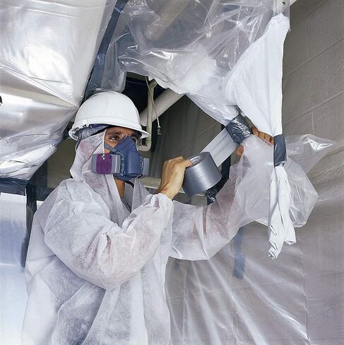 3M Reusable Respirator Half Facepiece 7503, NIOSH, 3M Cool Flow Valve, Dual Airline Supplied Air Compatible, Integrated Dropdown Suspension, Bayonet Connections, For Chemical Handling, Painting, Large in Saudi Arabia