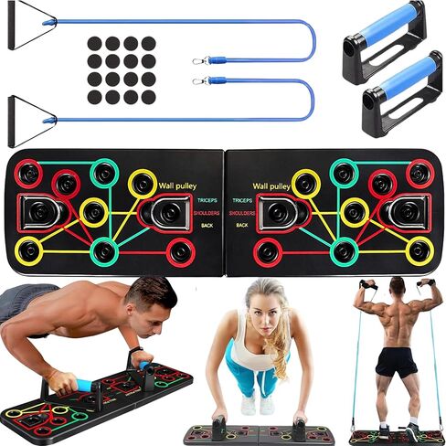 Push Up Board Fitness Equipment, Push Up Bar for Women and Men, Muscle Strength Trainer, Home Workout Equipment in Kuwait