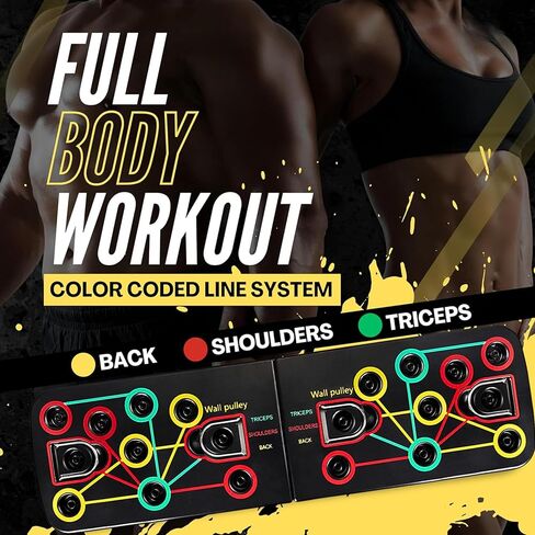 Push Up Board Fitness Equipment, Push Up Bar for Women and Men, Muscle Strength Trainer, Home Workout Equipment in Kuwait