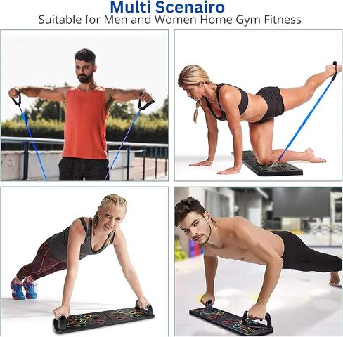 Push Up Board Fitness Equipment, Push Up Bar for Women and Men, Muscle Strength Trainer, Home Workout Equipment in Kuwait
