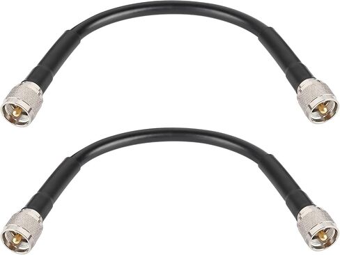 MOOKEERF 50ft KMR400 PL259 Male to Male Coaxial Cable - Low Loss UHF Cable for HAM Radio, VHF Radio, SWR Meter, Antenna Analyzer in Kuwait