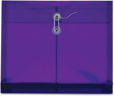 Globe-Weis/Pendaflex Poly Envelopes, Side Open, 1.25-Inch Expansion, Letter Size, Blue, 5 Envelopes Per Pack (84522GW) in Saudi Arabia