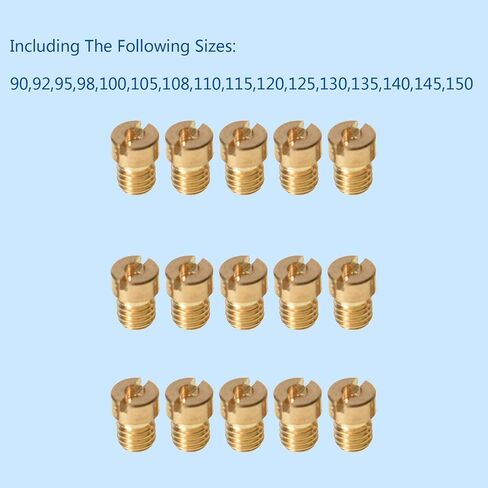 16-Pack المكربن ​​Carb الطائرات الرئيسية لاستبدال 90 92 95 98 100 105 108 110 115 120 125 130 135 140 145 150 in Saudi Arabia