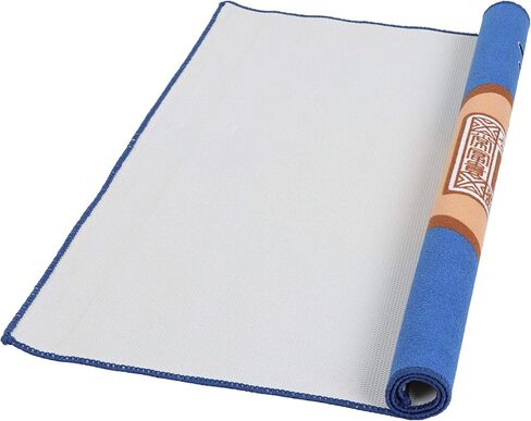 Jigitz Blue Game Mat with Case - Classic Chinese Mahjong Table Mat - 30.8 x 30.8in Felt Table Cover Mahjong Mat in Saudi Arabia