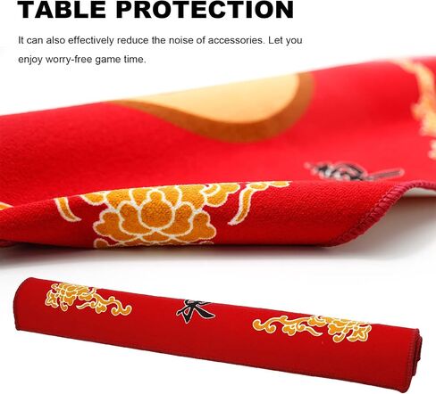 MDEOOSKY Mahjong Mat, Anti Slip Noise Reduction Table Cover, Rubber Non-Slip Mahjong Table mat, for Mahjong Paigow Poker Dominoes Tiles Cards Game Table Cover in Saudi Arabia