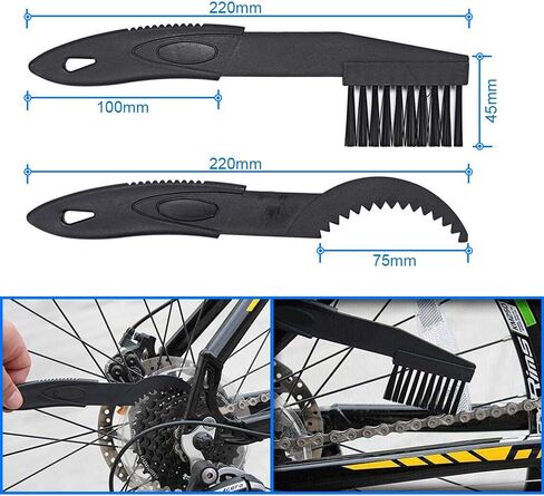 MMOBIEL Bike Cleaning Tool Set 7 Pieces Mountain Road City BMX Bicycle Cleaning Brush Kit for Chain, Wheel, Tire in Saudi Arabia