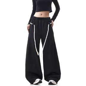 Baggy Sweatpants for Women Men High Waist Wide Leg Sweatpants Oversize Barrel Pants Casual Trousers in Saudi Arabia