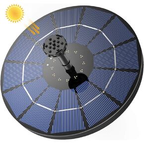 AISITIN 3.5W DIY Solar Fountain Pump for Water Feature Outdoor Solar Bird Bath Fountain Pump with Multiple Nozzles, Solar Powered Water Floating Fountain for Garden, Ponds, Fish Tank and Aquarium in Kuwait