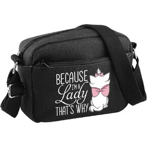 BDPWSS Cat Lover Crossbody Bag لأنني سيدة ولهذا السبب in Kuwait