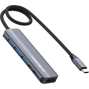 USB C HUB Station Station Dual Monitor for Laptop ، MacBook Air/Pro Dock Adapter Multiport Dongle مع 2 منافذ HDMI 4K 60Hz ، شحن 100W PD ، 3 USBA 3.0 و USBC in Kuwait