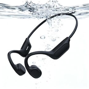 سماعات سماعات الرأس سماعات الرأس ، IP68 Player MP3 Player 32G ، سماعات رأس Bluetooth V6.0 تحت الماء ، سماعات مفتوحة لاسلكية ، للركض ، ركوب الدراجات (أسود) in Saudi Arabia