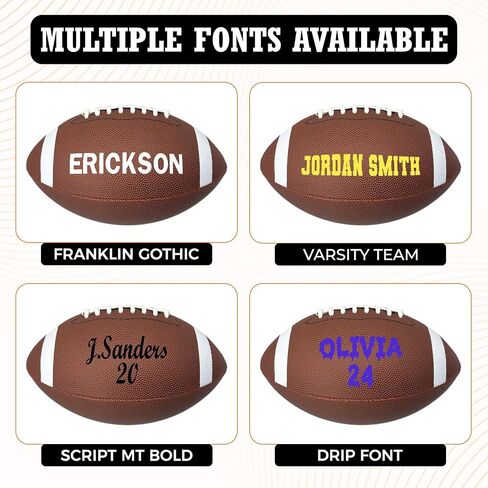HAMMET Personalized Football - Customized Football Made with Composite Leather with Your Name or Text - Official Size Custom Gifts for Players, Coaches and Teams in Saudi Arabia