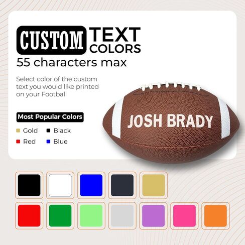HAMMET Personalized Football - Customized Football Made with Composite Leather with Your Name or Text - Official Size Custom Gifts for Players, Coaches and Teams in Saudi Arabia