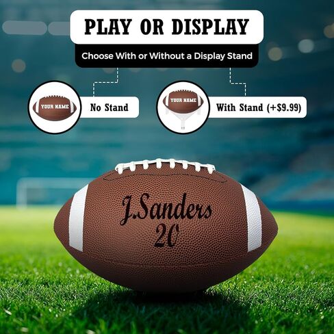 HAMMET Personalized Football - Customized Football Made with Composite Leather with Your Name or Text - Official Size Custom Gifts for Players, Coaches and Teams in Saudi Arabia