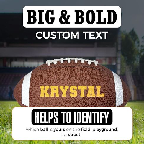 HAMMET Personalized Football - Customized Football Made with Composite Leather with Your Name or Text - Official Size Custom Gifts for Players, Coaches and Teams in Saudi Arabia