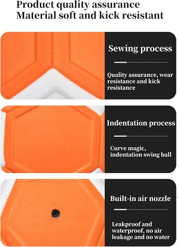 XHY Curve Soccer Ball Size 5, Swerve Ball Soccer Training Ball with Pump, Storage Bag, Curve Soft Balls for Outdoor and Indoor, Size 5 Practice Soccer Ball for Boys and Girls Birthday in Saudi Arabia