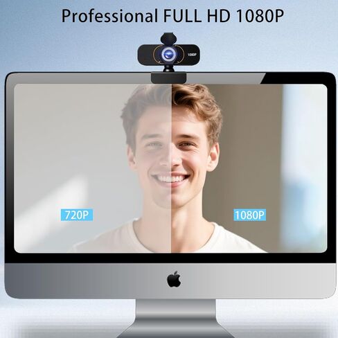 كاميرا ويب عالية الدقة 1080p الكاملة ، الميكروفون المدمج ، ترايبود ، غطاء الخصوصية ، تصحيح الضوء التلقائي ، و USB التوصيل والتشغيل. للكمبيوتر كمبيوتر سطح المكتب أو الكمبيوتر المحمول. مثالي للبث ، ومؤتمرات الفيديو. in Kuwait