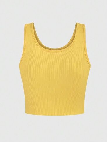 WDIRARA Women's Printed Crop Tank Tops Graphic Cami Top Summer Ribbed Slim Fit Tee in Saudi Arabia