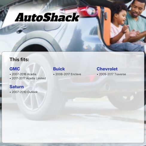 Autoshack Brake Kit Prake Brake Presenting for Chevrolet Traverse GMC Acadia حفر ومرسى فرامل القرص المغطاة بالرسوم الإلكترونية منصات الفرامل الخزفية السوداء 13.05 "331.5 مم SCDPR6515365153883 in Kuwait