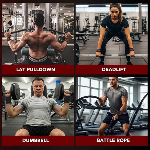 Wrist Wraps for Weightlifting & Lifting Straps Set for Strength Training, Deadlifting, Powerlifting Gym Straps, Durable Wrist Support for Men & Women in Saudi Arabia